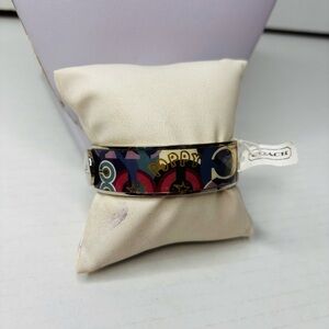 New COACH Multicolor Three Quarter Poppy Bangle